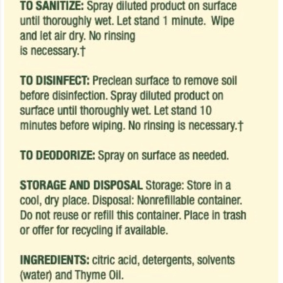 2-PK Sol-U-Guard Botanicals Disinfectant WITH mixing spray bottle (CONCENTRATE) - Picture 11 of 14